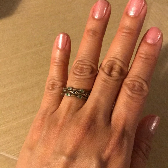 Gorjana Gold tone Stacking Rings size 6-6.5 - Picture 3 of 3